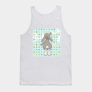 Little bunny on cute pattern Tank Top